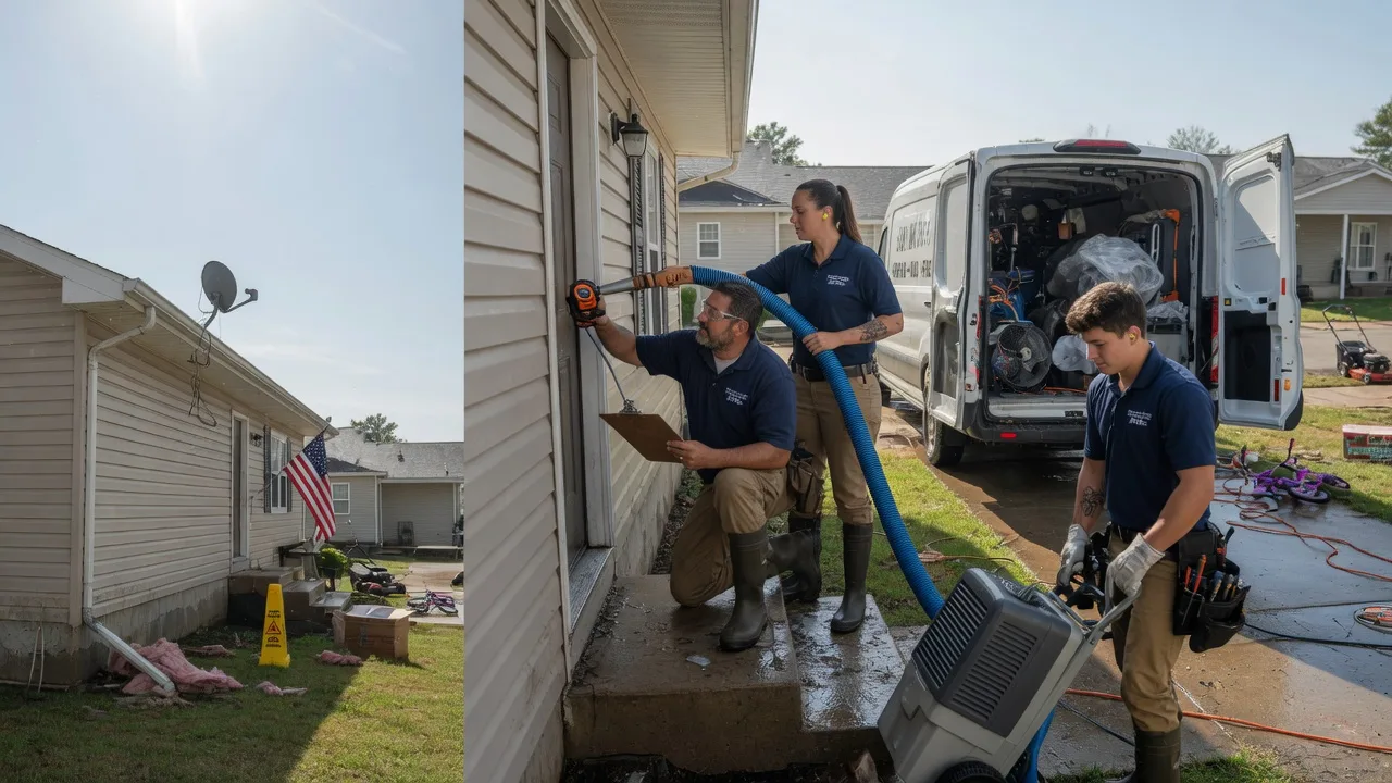 Ceiling Water Damage Restoration in Many, LA near me